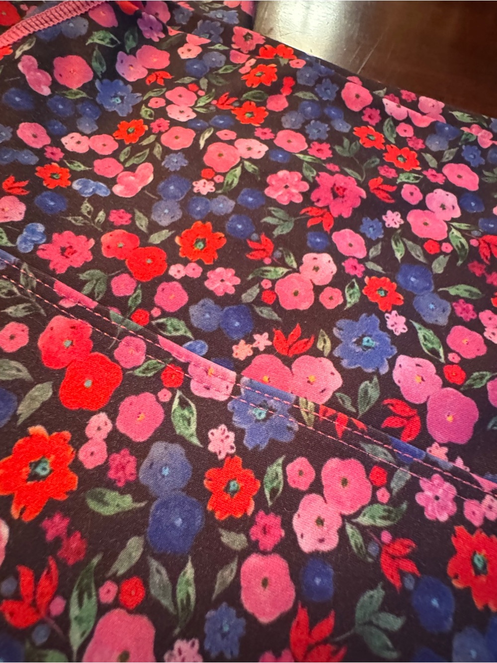 SSYS The Label Small Floral Workout Leggings Soft Stretch Activewear Fits 4/6 - Picture 2 of 5
